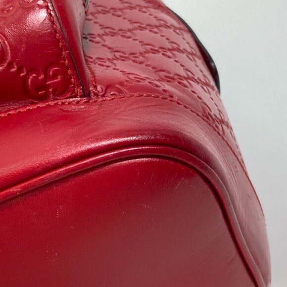 GUCCI Red Leather Backpack main image 14